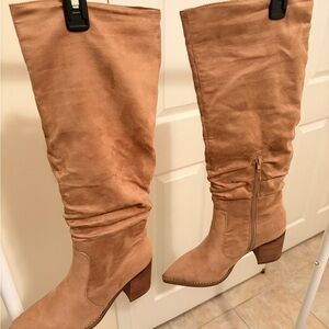 Madden Girl Light Brown Heeled Boots